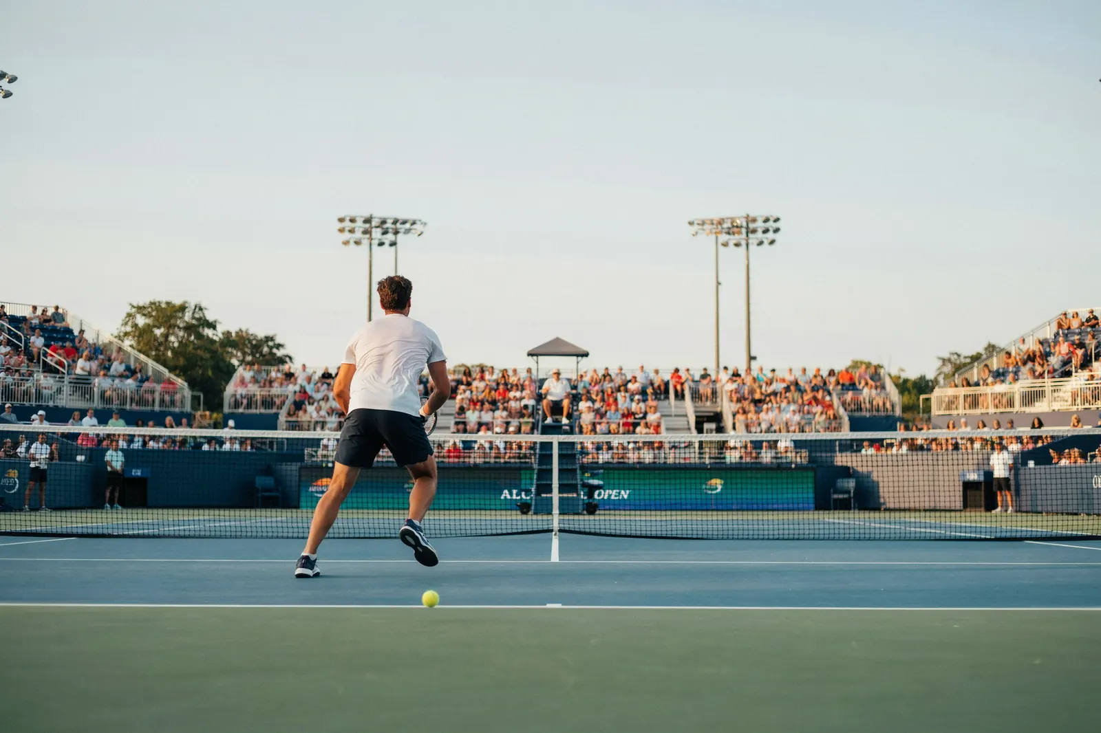 Illustration générée pour US Open : le grand chelem new-yorkais dicte l’agenda du tennis français